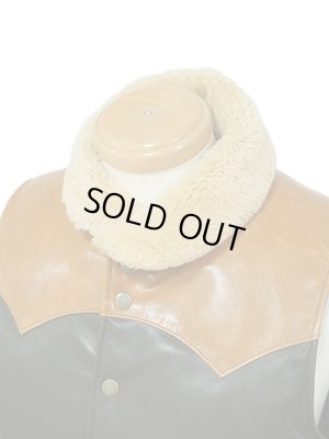 画像5: 【 Y'2 LEATHER（ワイツーレザー） 】　ムートン x ホースハイドダウンベスト [ Mouton × Oil Soft Horse ] [ Yellow x Olive ]