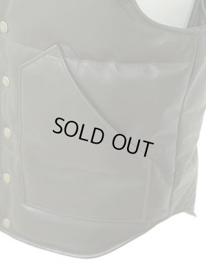 画像9: 【 Y'2 LEATHER（ワイツーレザー） 】　ムートン x ホースハイドダウンベスト [ Mouton × Oil Soft Horse ] [ Yellow x Olive ]