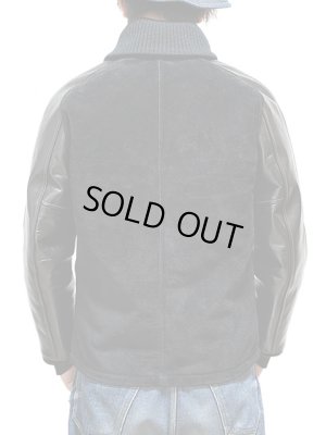 画像2: 【 Y'2 LEATHER（ワイツーレザー） 】　ステアスエード × ヴィンテージポニーファラオジャケット　[ 牛革 x 馬革 ]