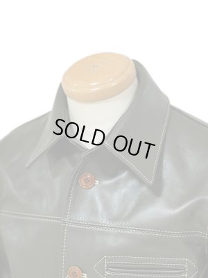 画像5: 【 25周年限定モデル 】 【 Y'2 LEATHER（ワイツーレザー） 】　ヴィンテージホースライトカーコート [ Vintage Horse Light ] [ OLIVE ]