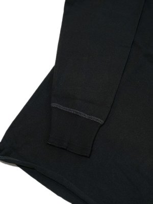 画像4: 【 Pherrow's（フェローズ） 】 度詰め天竺Vガゼット付き長袖Tシャツ [ BLACK ] 【 メール便可 】