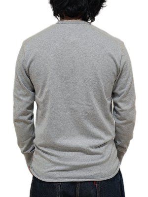 画像7: 【 Pherrow's（フェローズ） 】 度詰め天竺ヘンリーネック長袖Tシャツ [ H.GRAY ] 【 メール便可 】