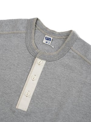 画像3: 【 Pherrow's（フェローズ） 】 度詰め天竺ヘンリーネック長袖Tシャツ [ H.GRAY ] 【 メール便可 】