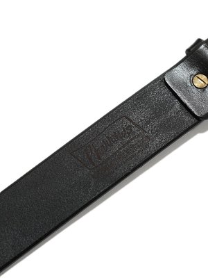 画像5: 【 Pherrow's（フェローズ） 】　サドルレザーシングルピンベルト [ BRASS BUCKLE ] [ BLACK ]