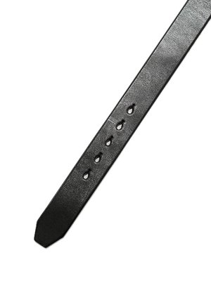 画像6: 【 Pherrow's（フェローズ） 】　サドルレザーシングルピンベルト [ BRASS BUCKLE ] [ BLACK ]