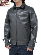 【 限定モデル 】 【 Y'2 LEATHER（ワイツーレザー） 】　ヴィンテージホースライトシングルライダースジャケット [ Vintage Horse Light ] [ GRAY ]
