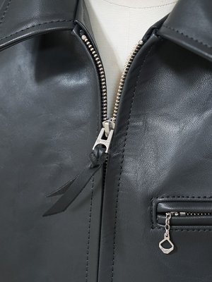 画像10: 【 限定モデル 】 【 Y'2 LEATHER（ワイツーレザー） 】　ヴィンテージホースライトシングルライダースジャケット [ Vintage Horse Light ] [ GRAY ]