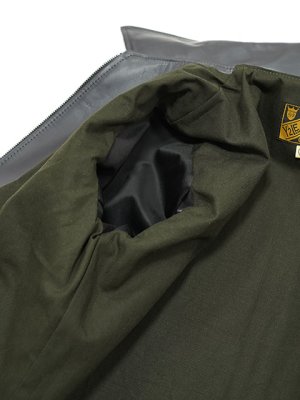 画像12: 【 限定モデル 】 【 Y'2 LEATHER（ワイツーレザー） 】　ヴィンテージホースライトシングルライダースジャケット [ Vintage Horse Light ] [ GRAY ]