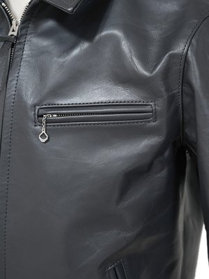 画像6: 【 限定モデル 】 【 Y'2 LEATHER（ワイツーレザー） 】　ヴィンテージホースライトシングルライダースジャケット [ Vintage Horse Light ] [ GRAY ]