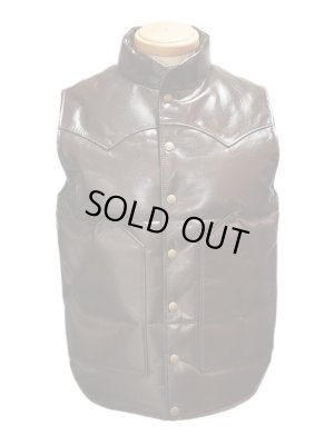 画像3: 【 Y'2 LEATHER（ワイツーレザー） 】　ヴィンテージポニーダウンベスト　[ 馬革 (タン芯) ]　