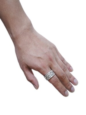 画像2: 【 RAY ADAKAI（レイアダカイ） 】 ダブルスタンプシルバーリング [ DBL/STP Ring ] [ 22号 ] 【 メール便可 】