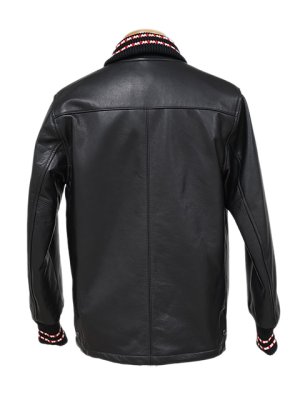 画像4: 【 Y'2 LEATHER（ワイツーレザー） 】 ステアオイルレザーファラオジャケット [ Steer Oil Pharaoh Jacket (牛革) ] [ BLACK ] 