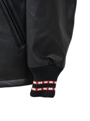 画像8: 【 Y'2 LEATHER（ワイツーレザー） 】 ステアオイルレザーファラオジャケット [ Steer Oil Pharaoh Jacket (牛革) ] [ BLACK ] 