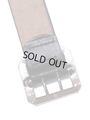 画像4: 【 Pherrow's（フェローズ） 】　UKサドルレザーダブルピンベルト　[ DOUBLE PIN BELT ]　[ BLACK ]