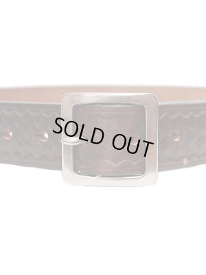 画像2: 【 Pherrow's（フェローズ） 】　UKサドルレザーバスケットスタンプベルト　[ BASKET STAMP BELT ]　[ BROWN ]