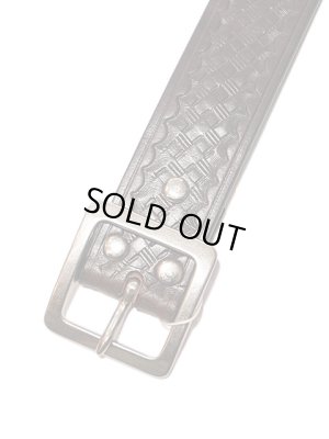 画像3: 【 Pherrow's（フェローズ） 】　UKサドルレザーバスケットスタンプベルト　[ BASKET STAMP BELT ]　[ BROWN ]