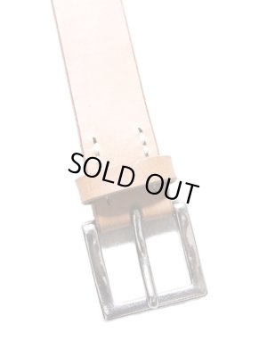 画像3: 【 Pherrow's（フェローズ） 】　UKサドルレザー細型シングルピンベルト　[ SINGLE PIN BELT ]　[ NATURAL ]