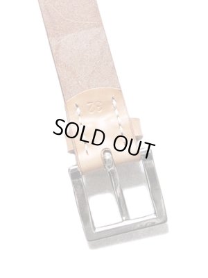 画像4: 【 Pherrow's（フェローズ） 】　UKサドルレザー細型シングルピンベルト　[ SINGLE PIN BELT ]　[ NATURAL ]