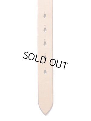 画像5: 【 Pherrow's（フェローズ） 】　UKサドルレザー細型シングルピンベルト　[ SINGLE PIN BELT ]　[ NATURAL ]