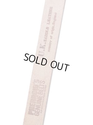 画像6: 【 Pherrow's（フェローズ） 】　UKサドルレザー細型シングルピンベルト　[ SINGLE PIN BELT ]　[ NATURAL ]