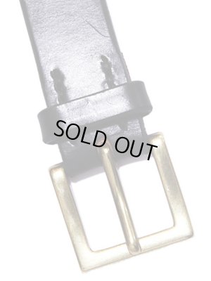 画像3: 【 Pherrow's（フェローズ） 】　UKサドルレザー細型シングルピンベルト　[ SINGLE PIN BELT ]　[ BLACK ]