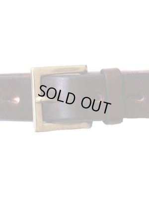 画像2: 【 Pherrow's（フェローズ） 】　UKサドルレザー細型シングルピンベルト　[ SINGLE PIN BELT ]　[ BROWN ]