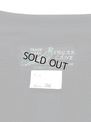 画像9: 【 SUGAR CANE（シュガーケン） 】　ビーチクロスノーカラージャケット　[ BEACH CLOTH NO COLLAR JACKET ]　[ NAVY ]