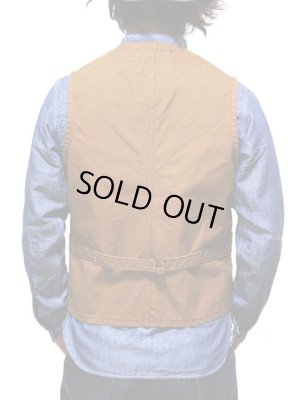 画像2: 【 SUGAR CANE（シュガーケン） 】 【 13oz. 】 ブラウンダックワークベスト　[ BROWN DUCK WORK VEST ]