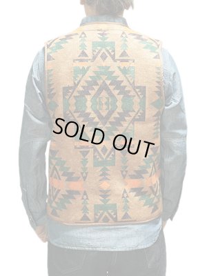画像2: 【 SUGAR CANE（シュガーケン） 】 ネイティヴボアフリースベスト  [ NATIVE AMERICAN BOA FLEECE JACQUARD VEST ]