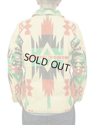 画像2: 【 SUGAR CANE（シュガーケン） 】 ネイティヴボアフリースジャケット  [ NATIVE AMERICAN BOA FLEECE JACQUARD JACKET ]