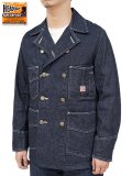 【 HEAD LIGHT（ヘッドライト） 】　ダブルブレストデニムワークコート [ 9.5oz SPECIAL WEAVE DENIM DOUBLE BREASTED COAT  ] [ 実名復刻モデル ]