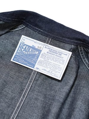 画像12: 【 HEAD LIGHT（ヘッドライト） 】　ダブルブレストデニムワークコート [ 9.5oz SPECIAL WEAVE DENIM DOUBLE BREASTED COAT  ] [ 実名復刻モデル ]