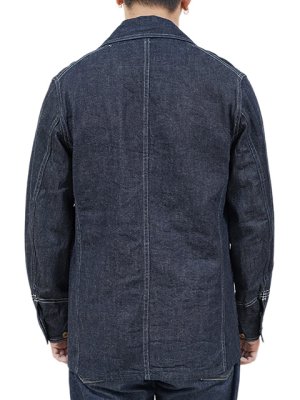 画像2: 【 HEAD LIGHT（ヘッドライト） 】　ダブルブレストデニムワークコート [ 9.5oz SPECIAL WEAVE DENIM DOUBLE BREASTED COAT  ] [ 実名復刻モデル ]