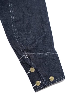 画像6: 【 HEAD LIGHT（ヘッドライト） 】　ダブルブレストデニムワークコート [ 9.5oz SPECIAL WEAVE DENIM DOUBLE BREASTED COAT  ] [ 実名復刻モデル ]