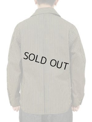 画像2: 【 SUGAR CANE（シュガーケン） 】 【 11oz. 】  BROWN LIBERTY STRIPE WORK COAT] [ FICTION ROMANCE ]