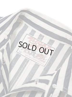 画像11: 【 HEAD LIGHT x SUGAR CANE (ヘッドライト x シュガーケーン) 】 【 7oz. 】 デッドストックヒッコリーストライプカバーオール [ NOS 7oz. 1/2" INDIGO STRIPE WORK COAT ]