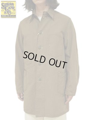 画像1: 【 SUGAR CANE（シュガーケン） 】 10oz. KHAKI DUCK WORK COAT [ FICTION ROMANCE ] [ KHAKI ]
