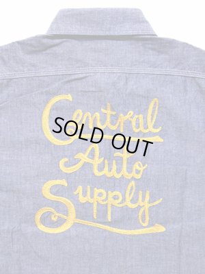 画像5: 【 SUGAR CANE（シュガーケン） 】　長袖チェーン刺繍カスタムシャンブレーワークシャツ　[ EMB'D WORK SHIRTS ]　[ Contral Auto Supply ]