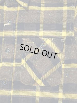 画像4: 【 SUGAR CANE（シュガーケン） 】　9oz. トロイチェックワークシャツ　[ 9oz. "TROY" CHECK with MARBLE BUTTON ] [ FICTION ROMANCE ]