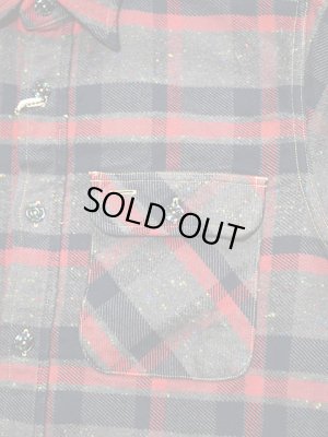 画像4: 【 SUGAR CANE（シュガーケン） 】　9oz. トロイチェックワークシャツ　[ 9oz. "TROY" CHECK with MARBLE BUTTON ] [ FICTION ROMANCE ]