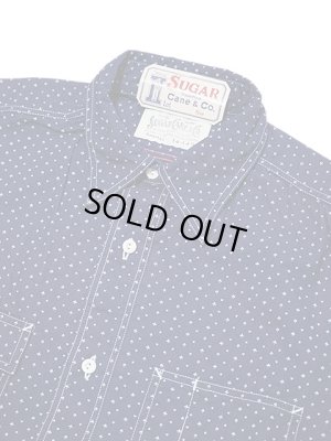 画像3: 【 SUGAR CANE（シュガーケン） 】 【 4.5oz. 】TRUMP DOT STRIPE WORK SHIRT [ FICTION ROMANCE ]