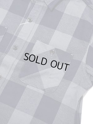 画像4: 【 SUGAR CANE（シュガーケン） 】　ツイルチェックワークシャツ [ L/S TWILL CHECK WORK SHIRT ] [ GRAY ]