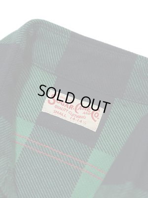 画像9: 【 SUGAR CANE（シュガーケン） 】　ツイルチェックワークシャツ [ L/S TWILL CHECK WORK SHIRT ] [ GREEN ]