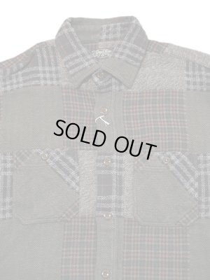 画像5: 【 SUGAR CANE（シュガーケン） 】 パッチワークチェックシャツ [ PATCH WORK CHECK WORK SHIRT ] [ BROWN ] 