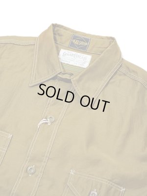 画像3: 【 SUGAR CANE（シュガーケン） 】　【 3oz. 】 COTTON SATEEN WORK SHIRT [ FICTION ROMANCE ] [ KHAKI ]