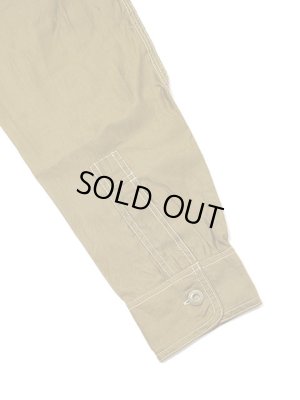 画像6: 【 SUGAR CANE（シュガーケン） 】　【 3oz. 】 COTTON SATEEN WORK SHIRT [ FICTION ROMANCE ] [ KHAKI ]