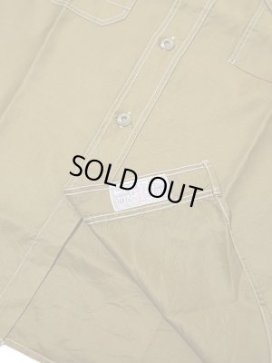 画像8: 【 SUGAR CANE（シュガーケン） 】　【 3oz. 】 COTTON SATEEN WORK SHIRT [ FICTION ROMANCE ] [ KHAKI ]