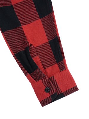 画像6: 【 SUGAR CANE（シュガーケン） 】　ツイルチェックワークシャツ [ L/S TWILL CHECK WORK SHIRT ] [ RED ]