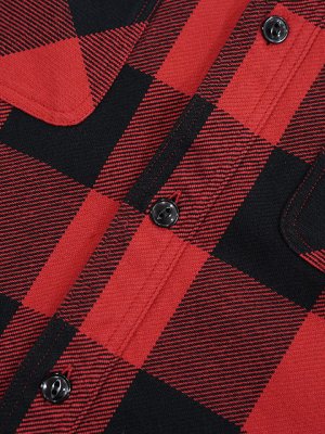 画像7: 【 SUGAR CANE（シュガーケン） 】　ツイルチェックワークシャツ [ L/S TWILL CHECK WORK SHIRT ] [ RED ]