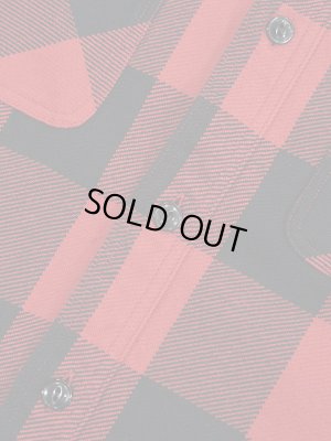 画像7: 【 SUGAR CANE（シュガーケン） 】　ツイルチェックワークシャツ [ L/S TWILL CHECK WORK SHIRT ] [ RED ]